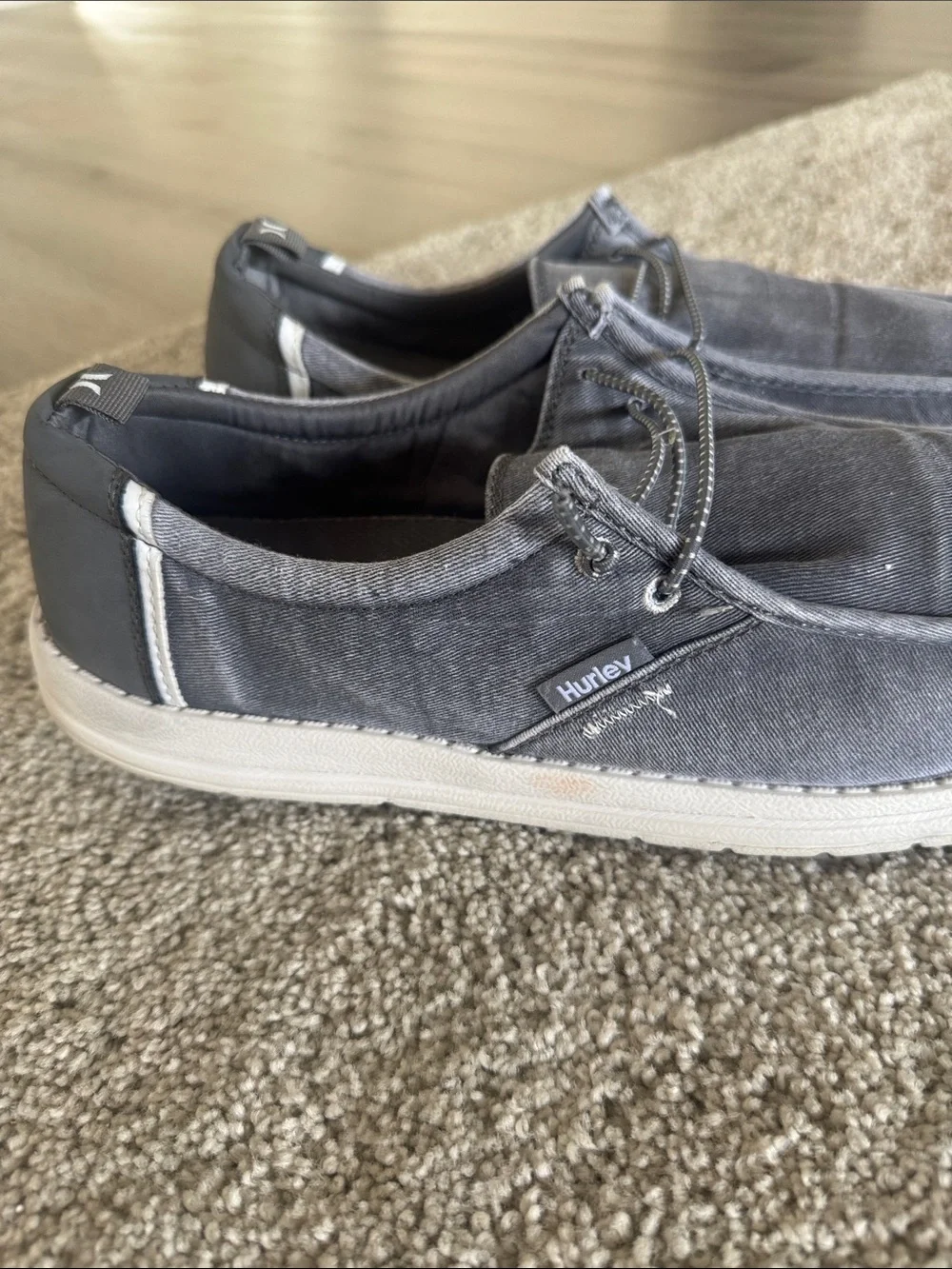 Hurley Laguna Men’s 13 Casual Ultra-Lightweight Breathable Canvas Shoe Blue